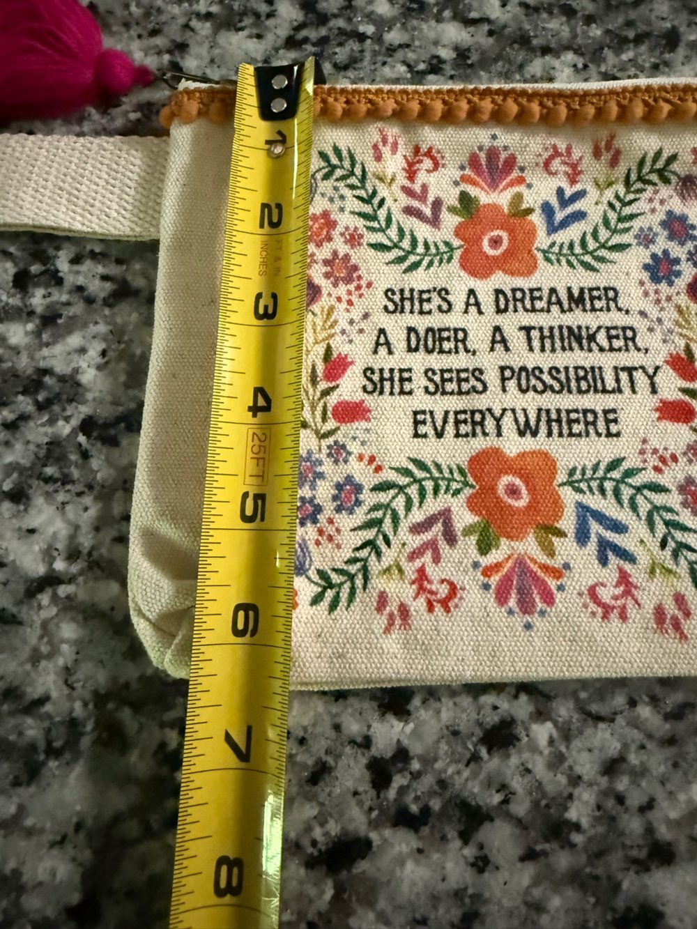 🆕 Natural Life Floral Zippered Period Pouch - Picture 8 of 9